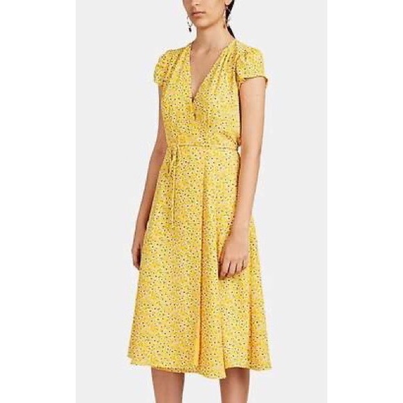 Floral Crepe Wrap Dress - Picture 1 of 4